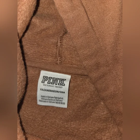 PINK Victoria's Secret Brown Hoodie Sweater - Picture 2 of 3